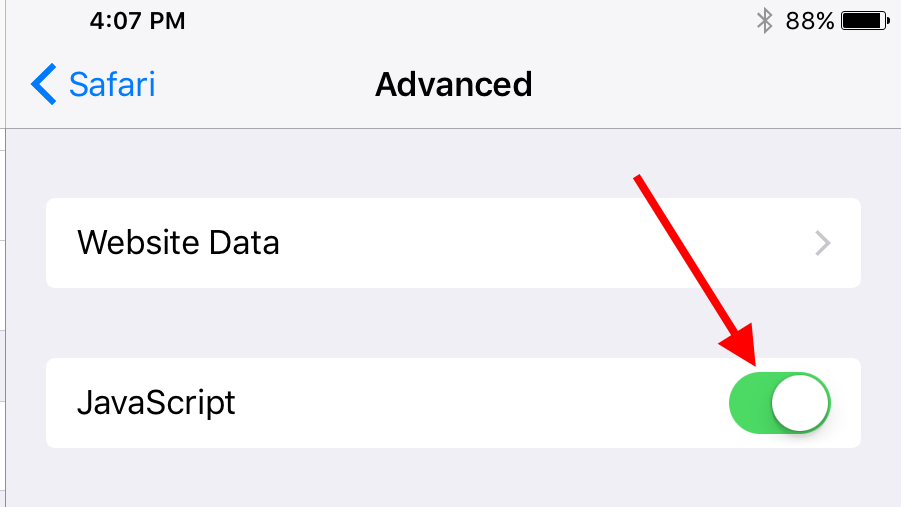 Toggle for JavaScript